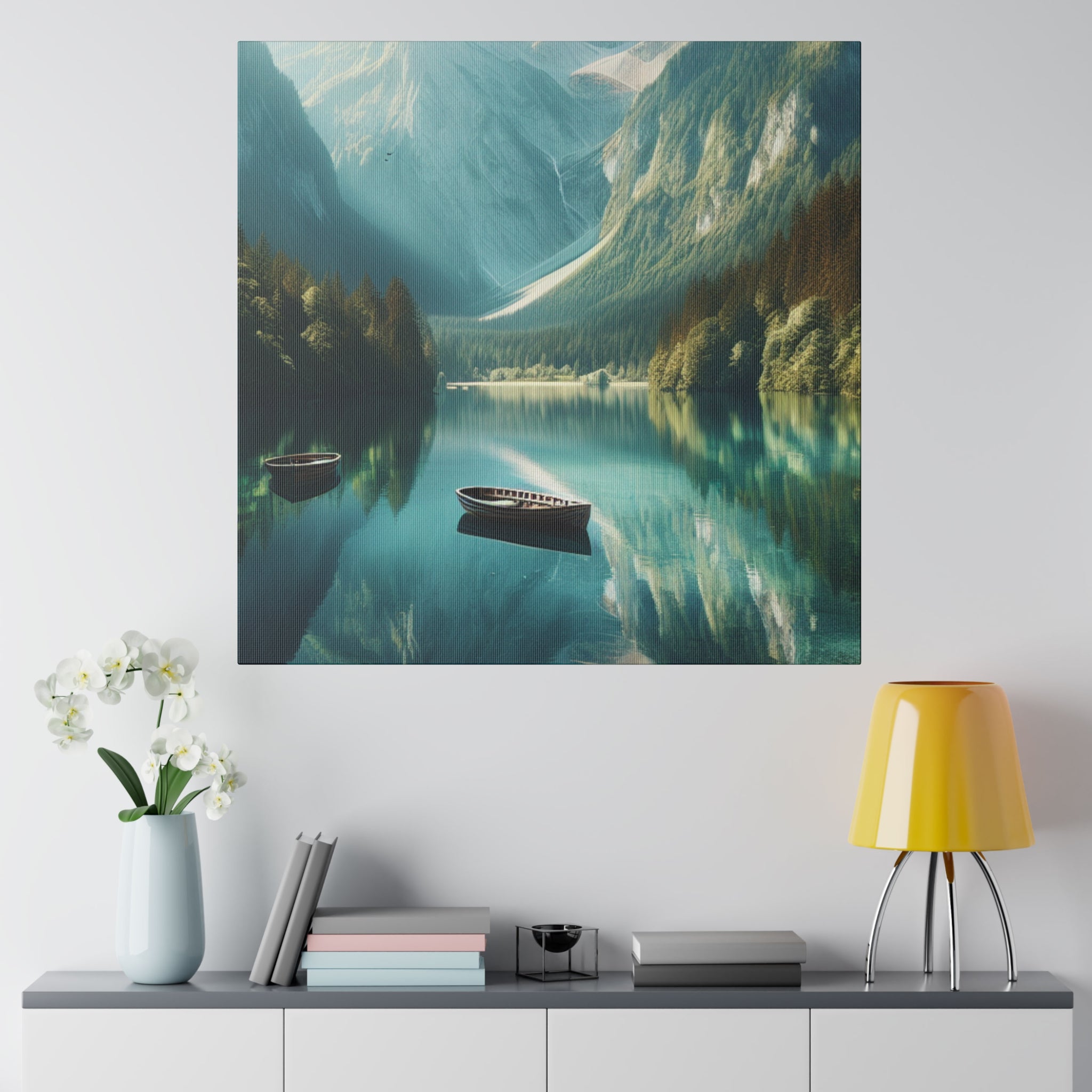 Tranquil Wilderness Scenery Landscape Painting Canvas