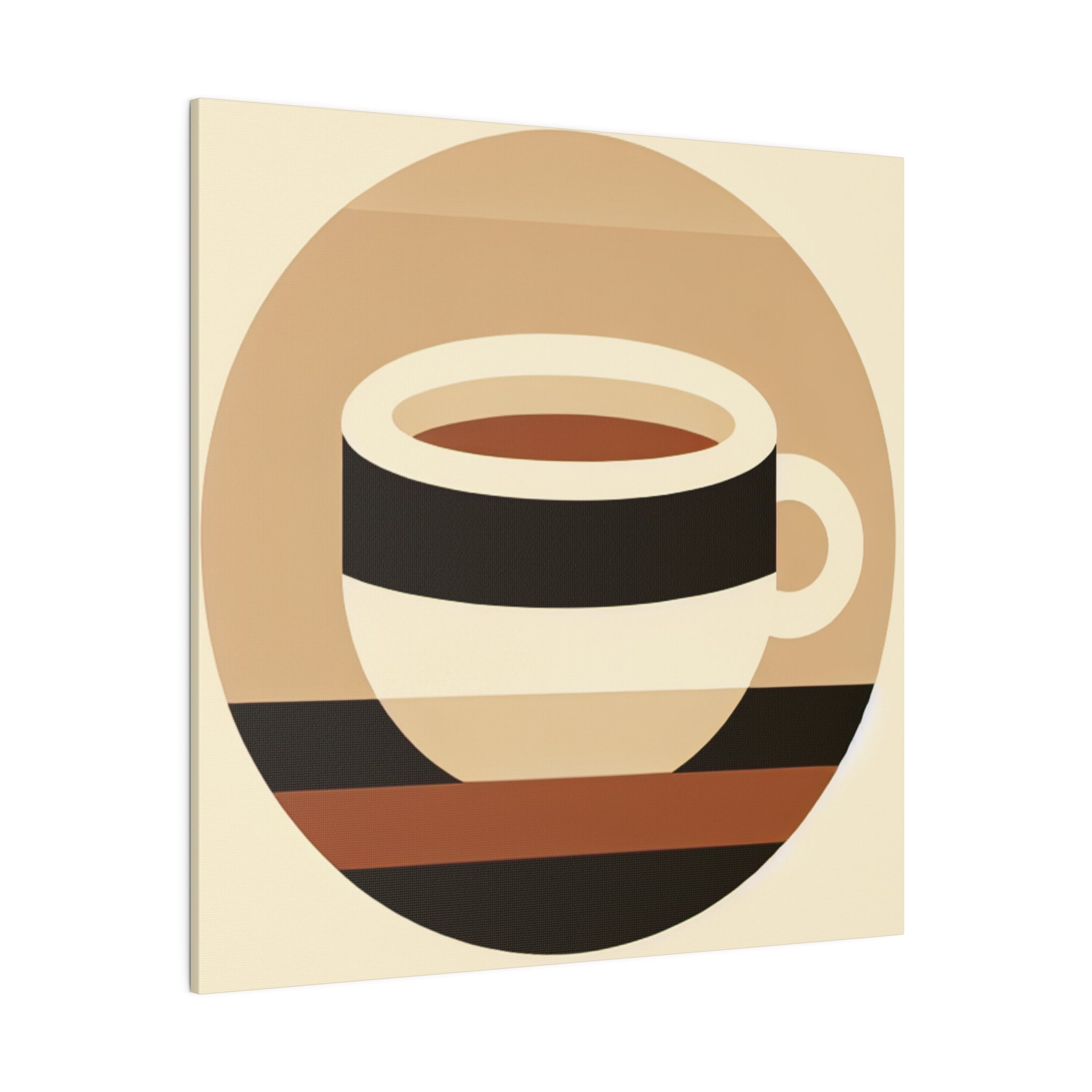 Simplicity Brewed: A Study in Coffee Minimalism Coffee Wall Art Canvas