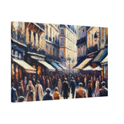 Parisian Melody French Street Painting Canvas