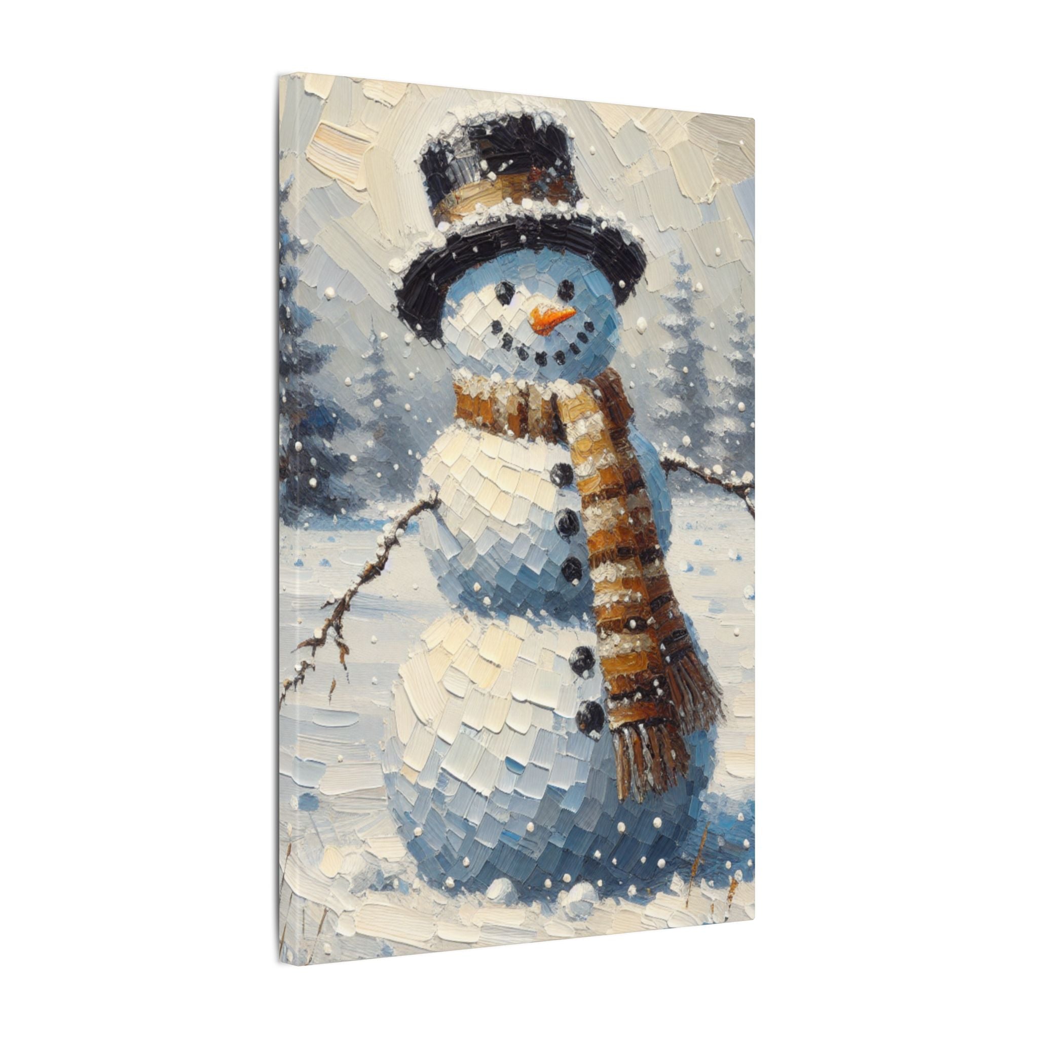Rustic Snowman Canvas