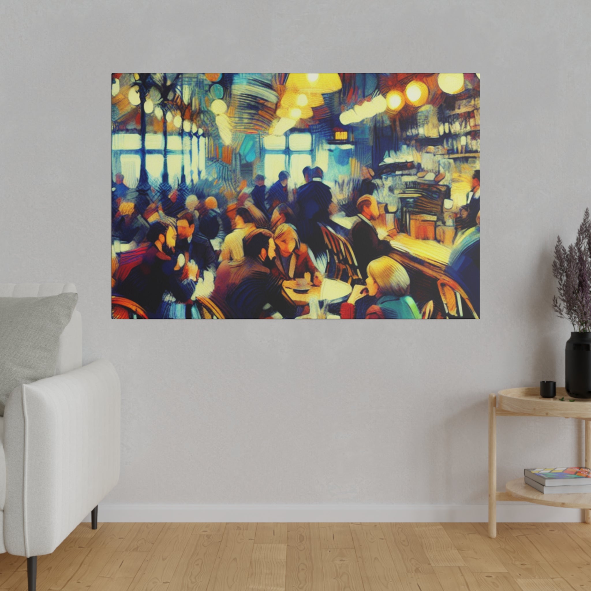 Morning Brew Muse Cafe Artwork Canvas