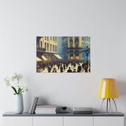 Parisian Palette Symphony Vintage  French Street Painting Canvas