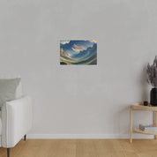 Whispering Valley Reverie Mountain Landscape Painting Canvas