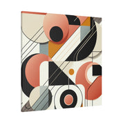 Vivid Geometry A Symphony of Shapes Geometric Painting Canvas