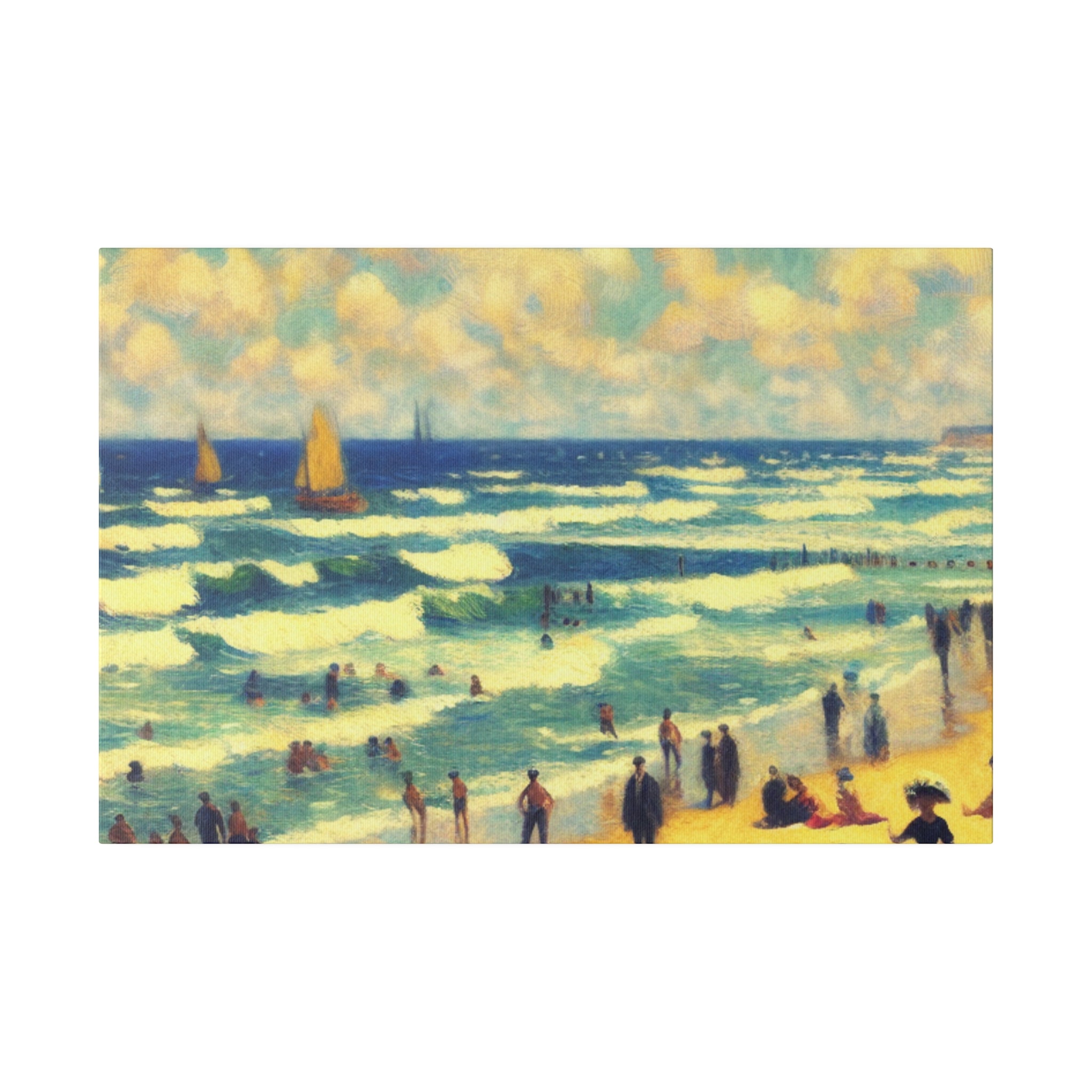 Seabreeze Reminiscence Beach Painting Canvas