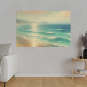 Impressionist Seashore Symphony Beach Painting Canvas