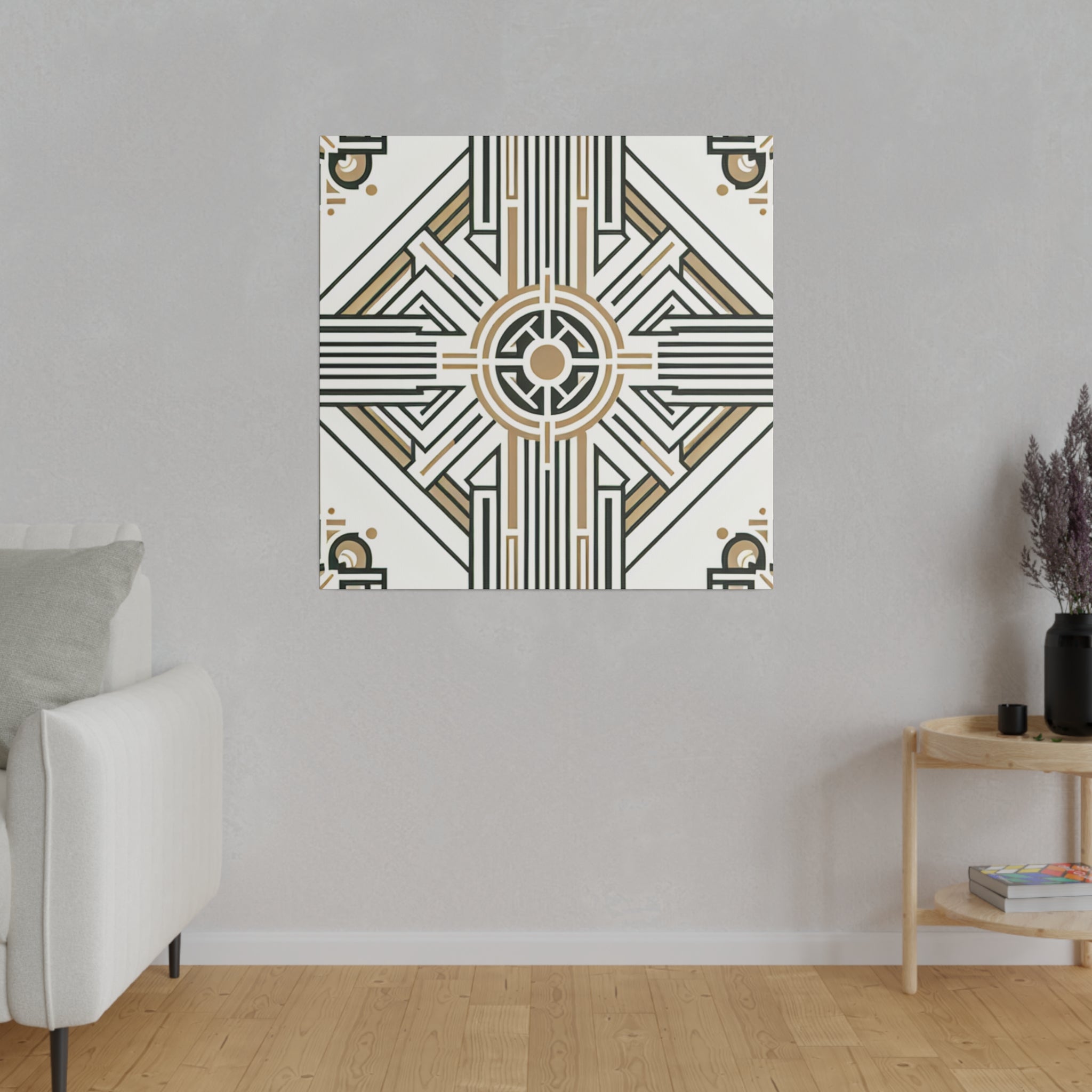 Deco Dream Revival Pattern Art Deco Wall Art Canvas