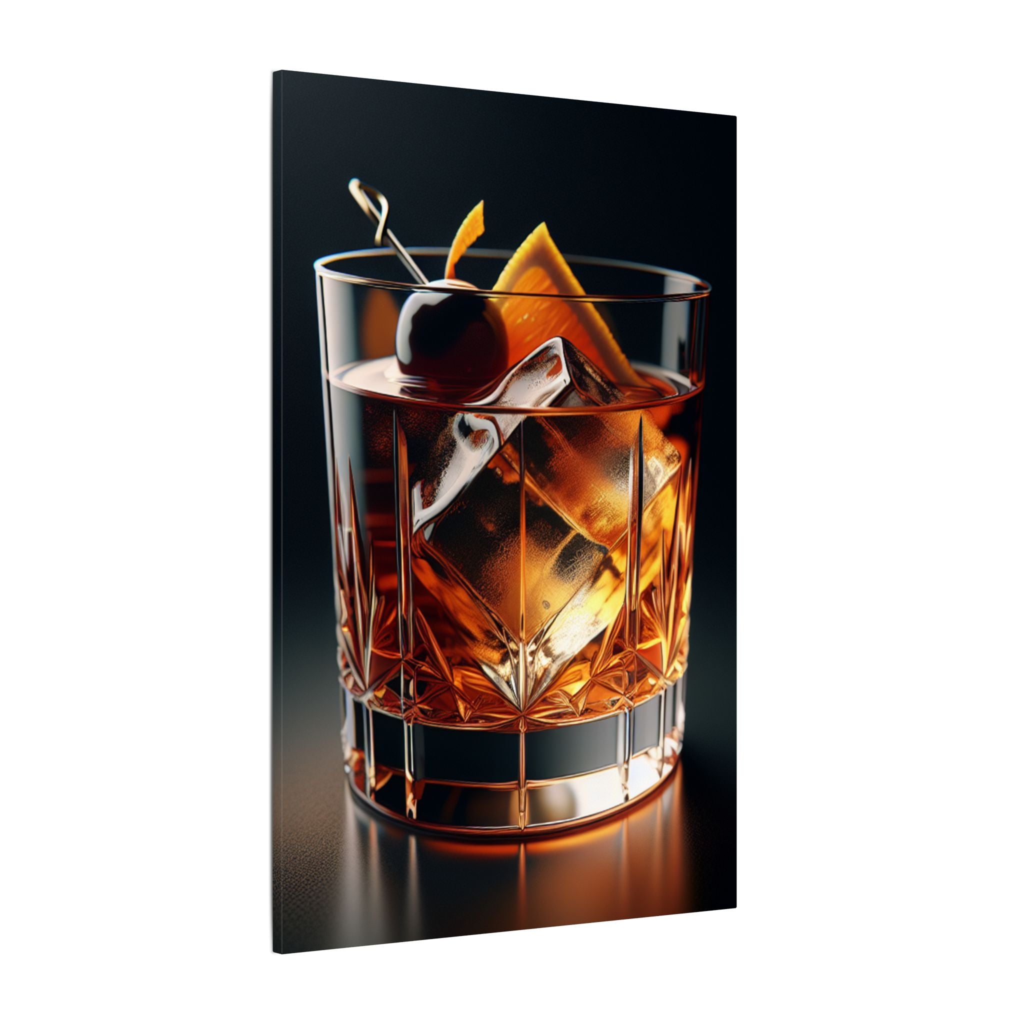 Old Fashioned Cocktail Modern Canvas