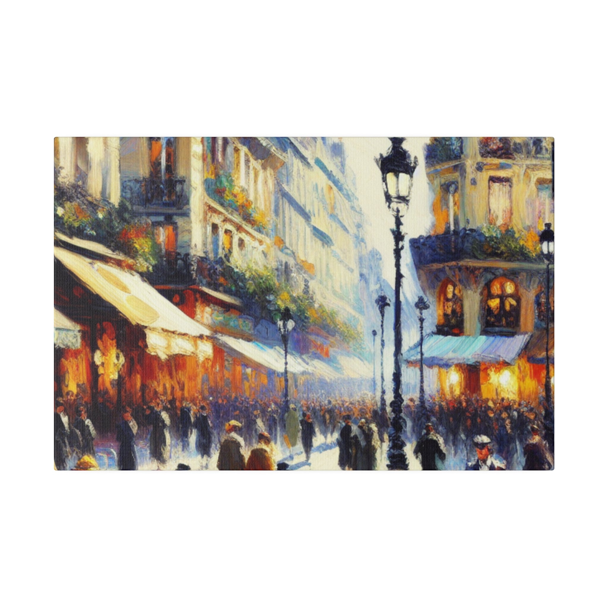 Riviera Reverie Blend French Street Painting Canvas