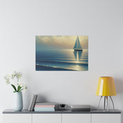 Serenity Voyage Sailboat Painting Canvas