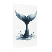 Whale Tail Silhouette Canvas