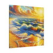 Vibrant Coastal Impressions Beach Painting Canvas