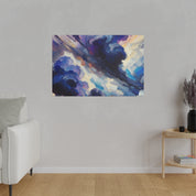 Stormy Azure Mastery Landscape Painting Canvas