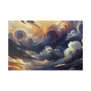 Storm's Silent Symphony Landscape Painting Canvas