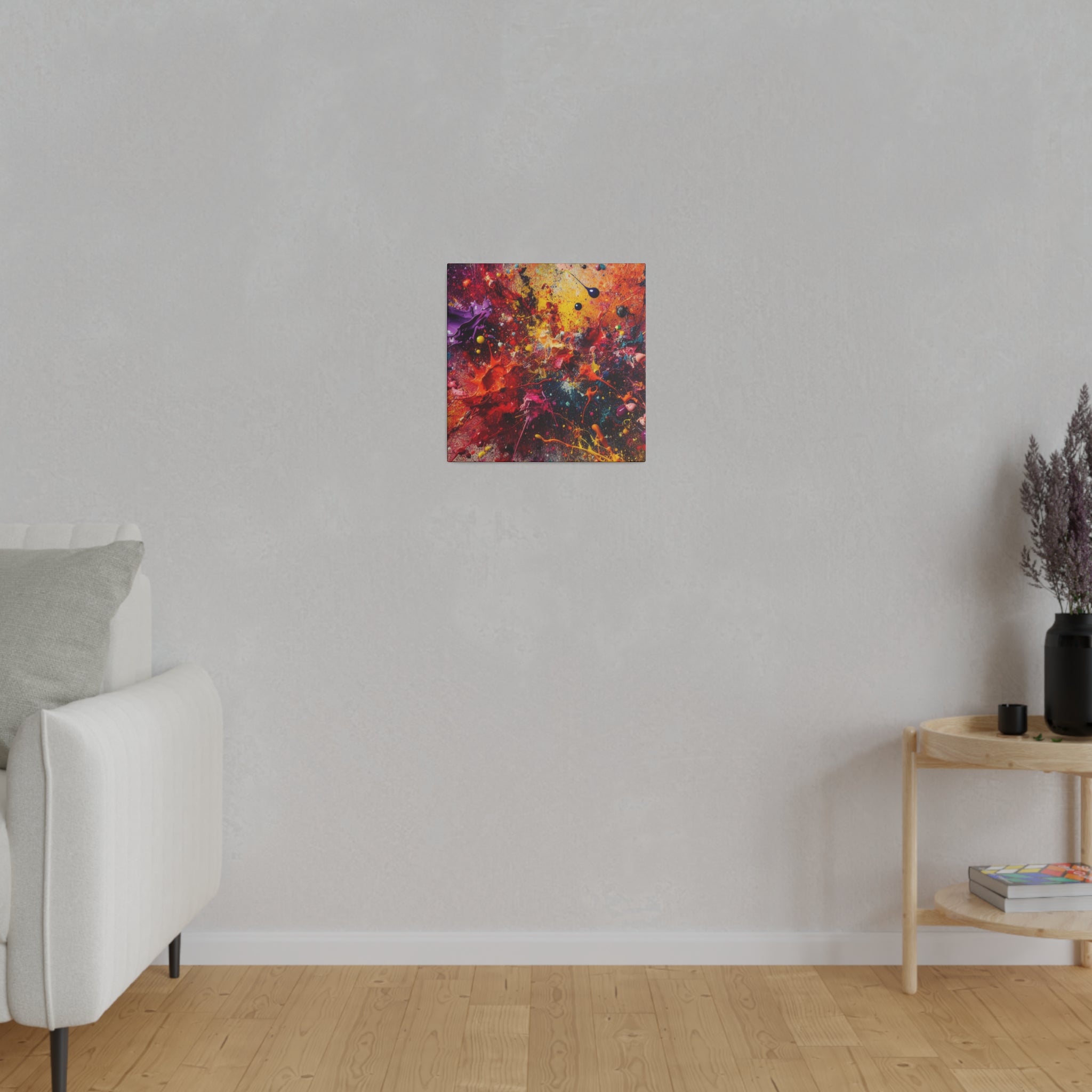 Splatter Expression Color Splash Abstract Artwork Canvas