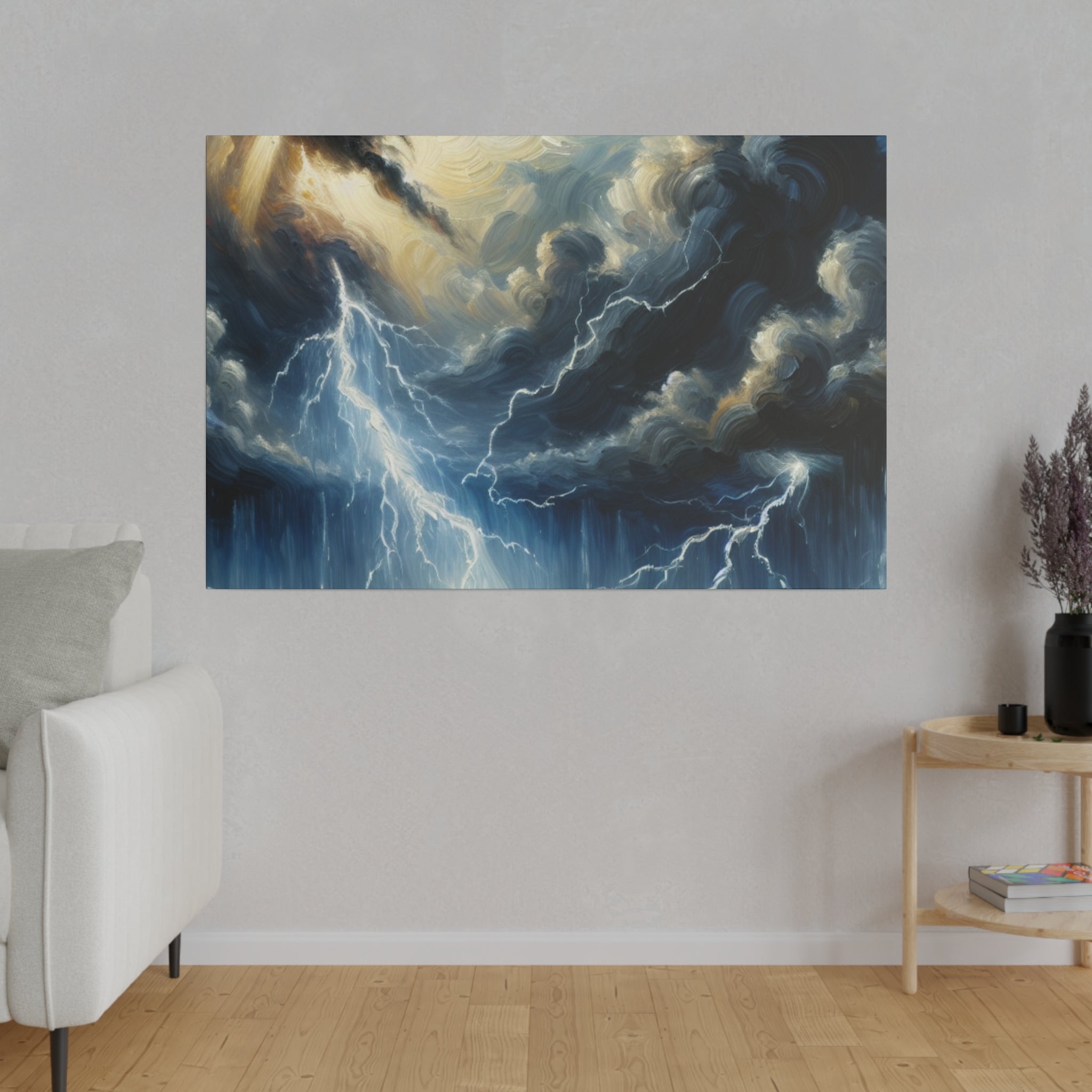 Storm Spirit Symphony Lightning Painting Canvas