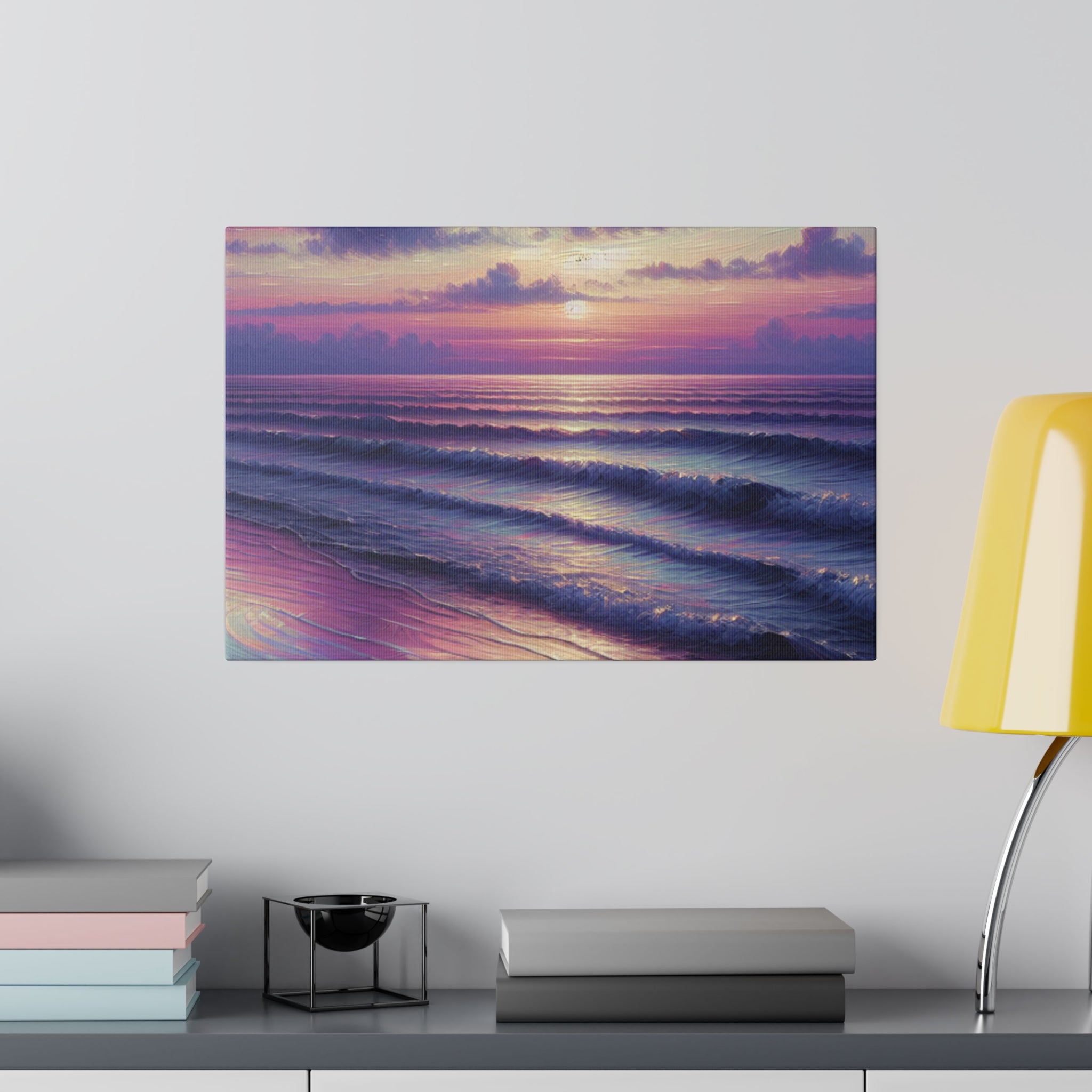 Tide Whispers Beach Painting Canvas