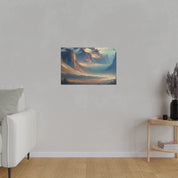 Majestic Swirl Mountain Landscape Painting Canvas