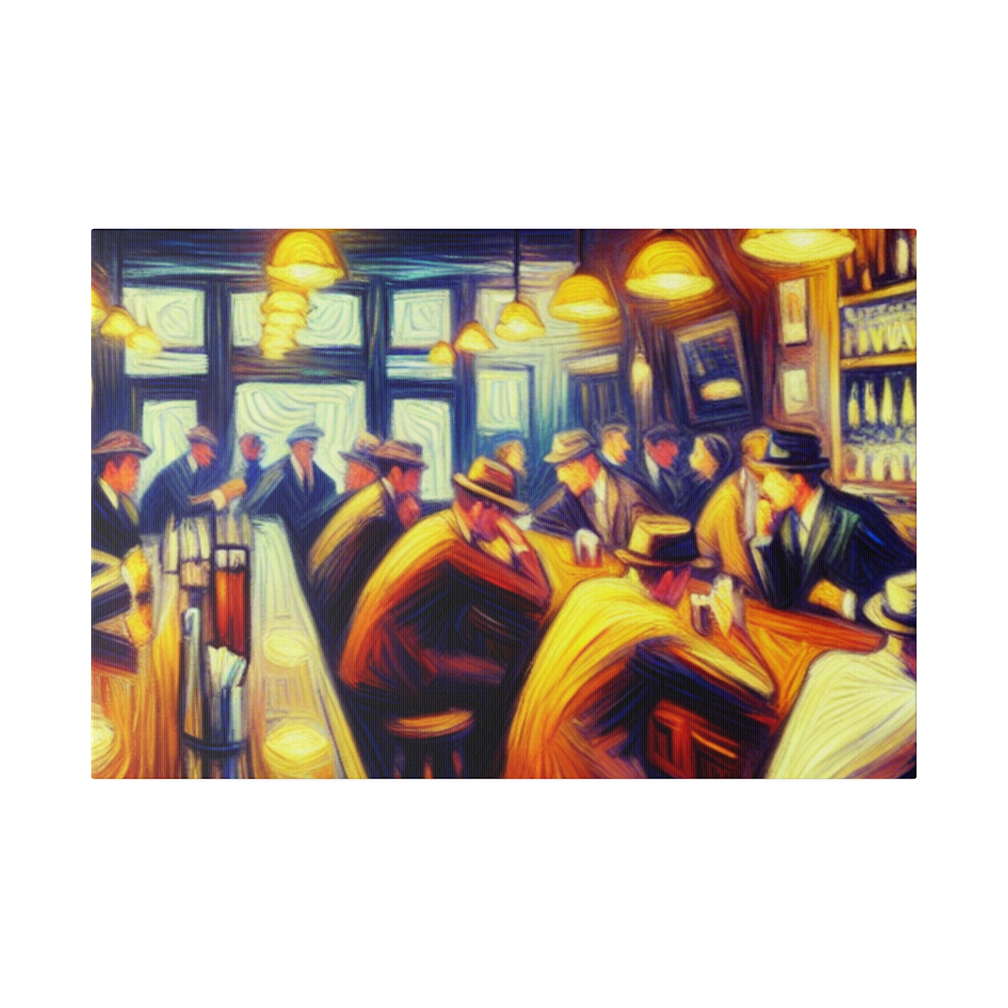 1950s 6pm Weekday Retro Bar Art Canvas