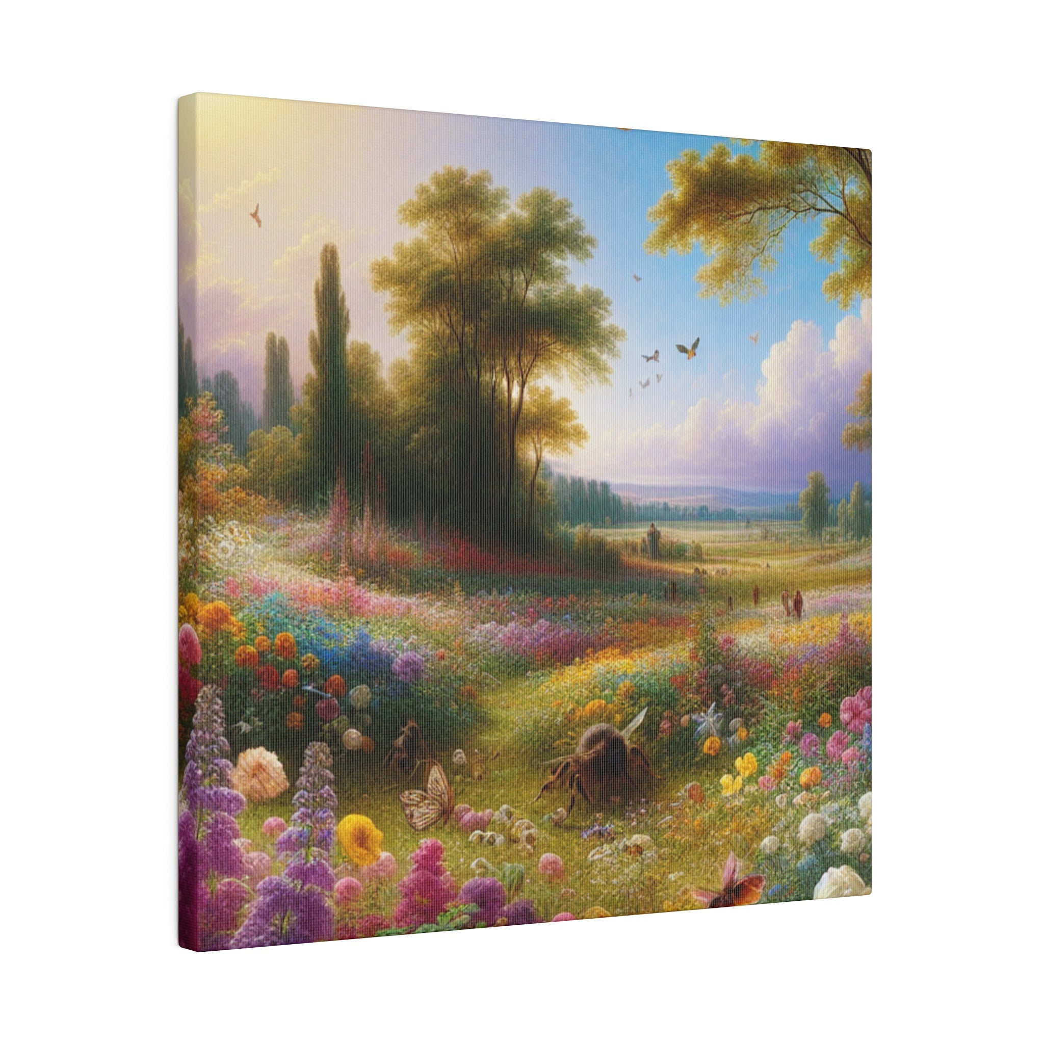 Flourishing Blooms Landscape Nature Painting Canvas