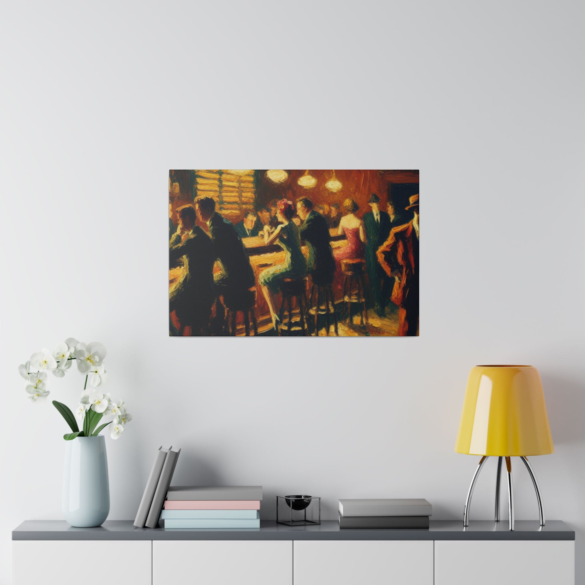 Liberty Pub 50s Reverie Retro Bar Art Canvas