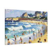 Seaside Serenity Coastal Decor Beach Painting Canvas