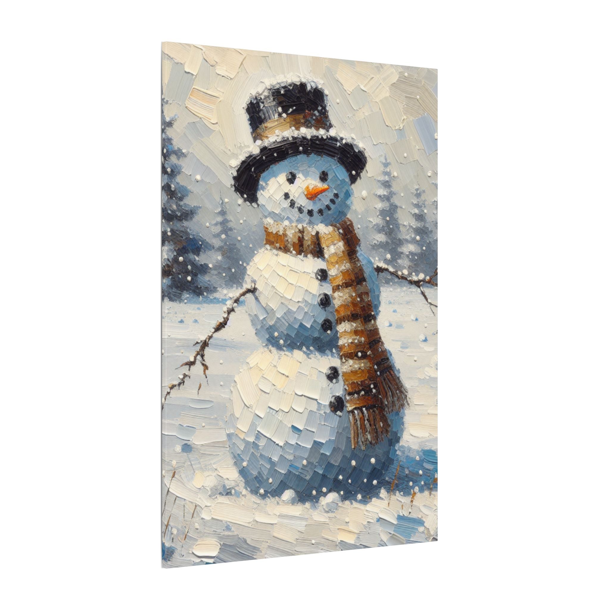 Rustic Snowman Canvas