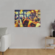 1950s 6pm Weekday Retro Bar Art Canvas