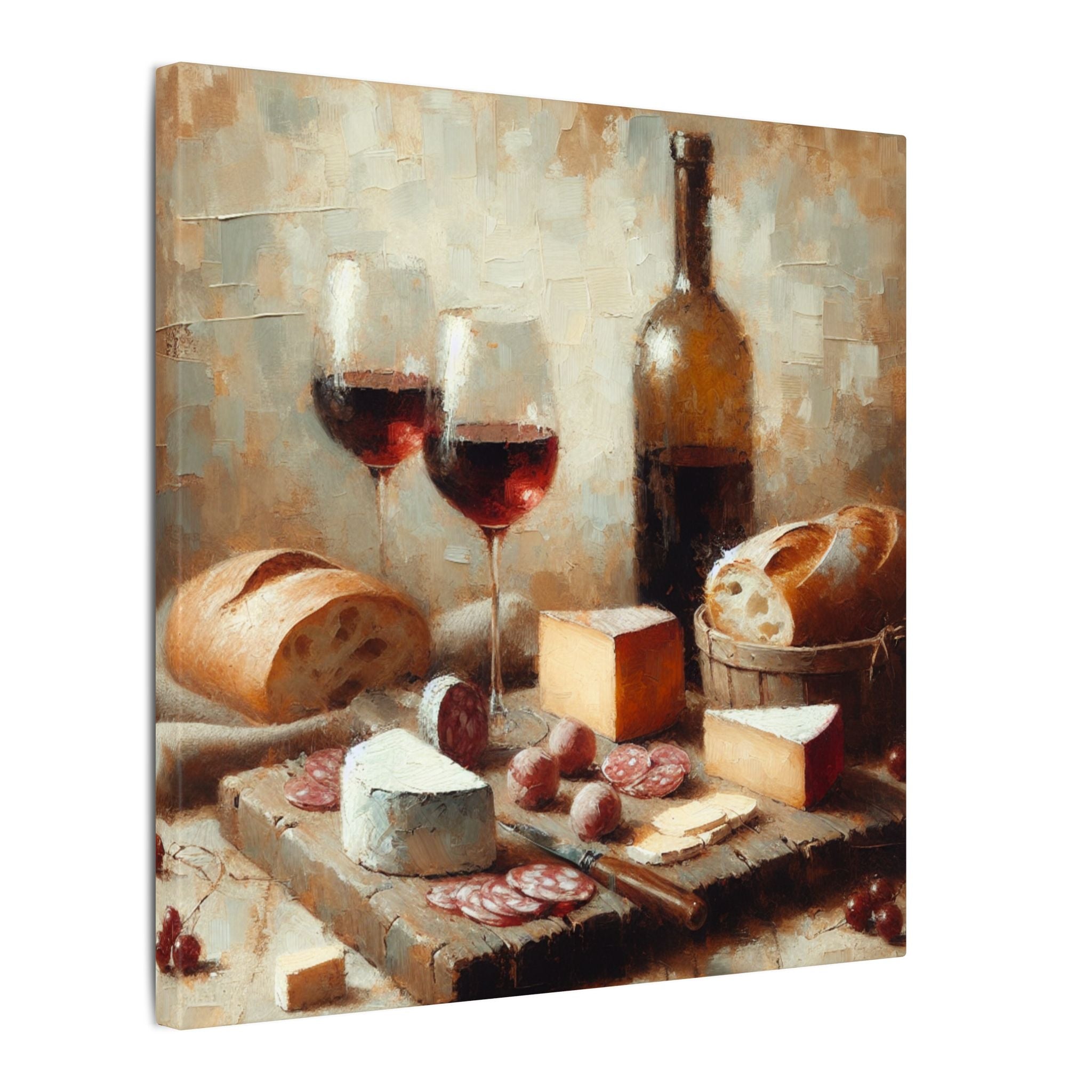 Wine & Charcuterie Countryside Canvas