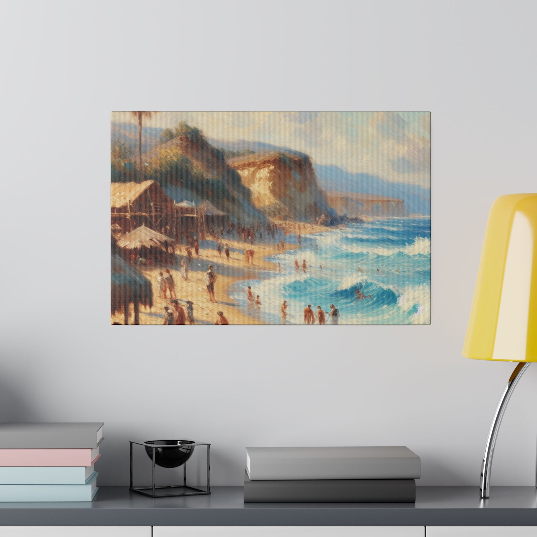 Seaside Reverie Beach Painting Canvas