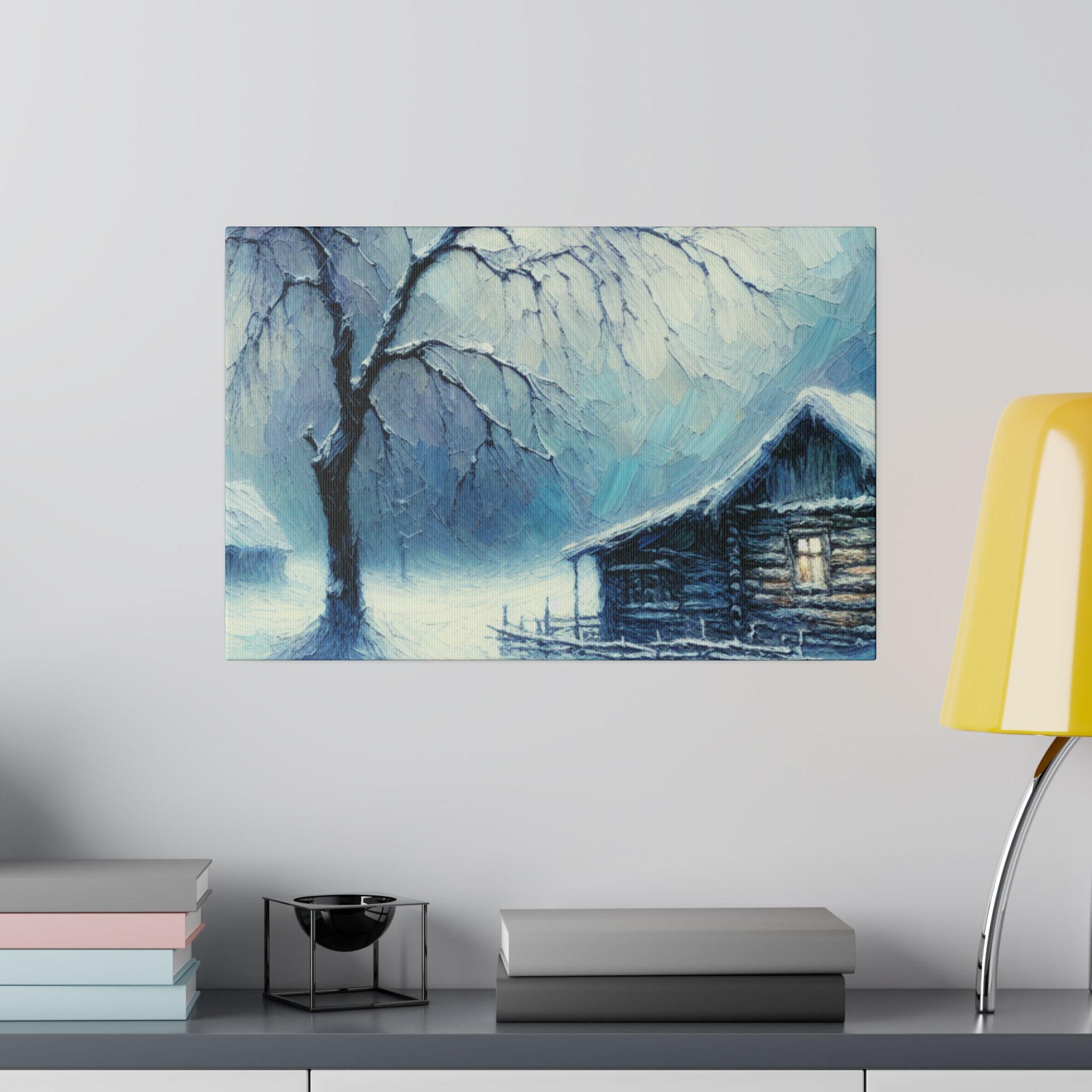 Snow Mystery of Yesteryears Winter Painting Canvas