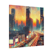 Urban Utopia Cityscape City Art Canvas