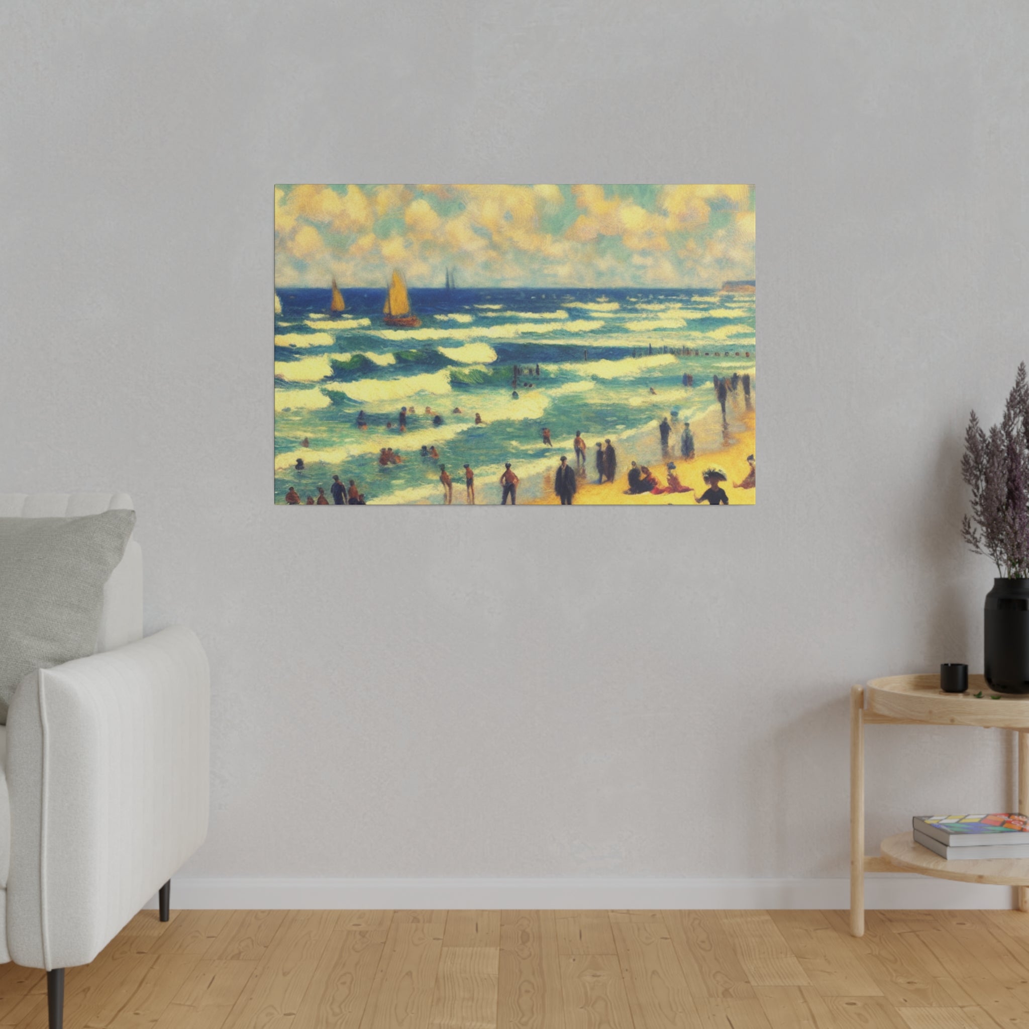 Seabreeze Reminiscence Beach Painting Canvas