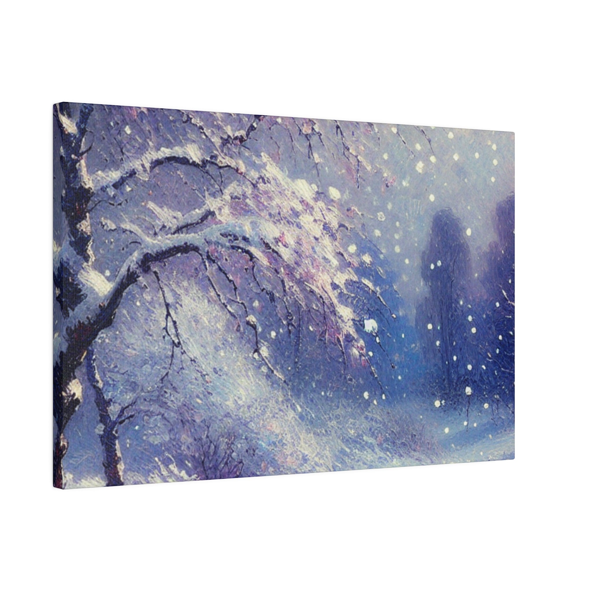 Whispering Winters of Yore Winter Painting Canvas