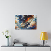 Storm's Majestic Poem Landscape Painting Canvas