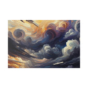 Storm's Silent Symphony Landscape Painting Canvas