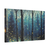 Luminary Glade Firefly Forest Painting Canvas