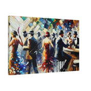 Gilded Rascal Revelry 1920s Retro Speakeasy Bar Art Canvas