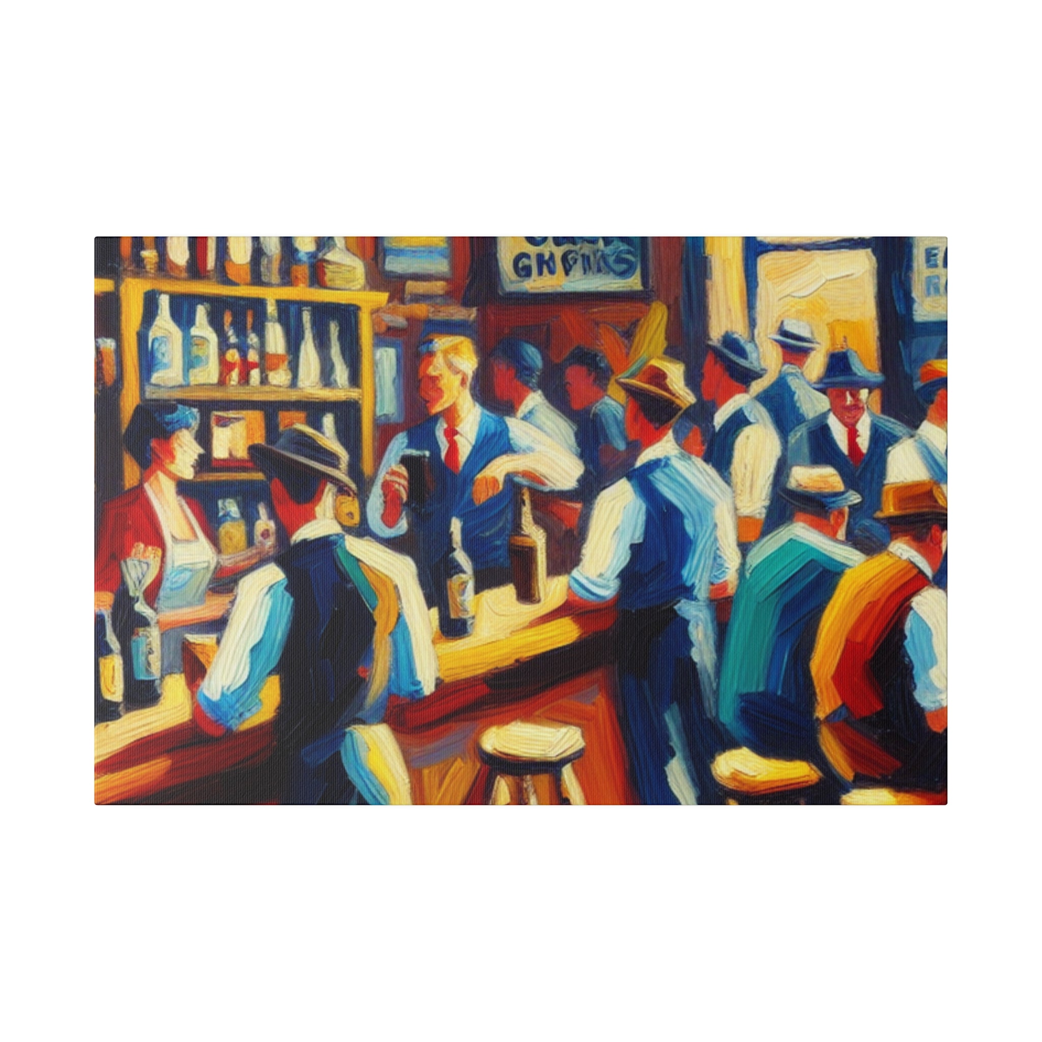 Mid Century Toast Reverie Retro 1950s Bar Art Canvas