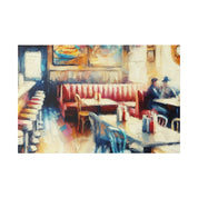 Nostalgic Delight Vintage Diner Painting Canvas