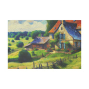 Rustic Homestead Hues Farmhouse Painting Canvas