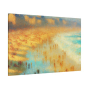 Seaside Reverie Vintage Impressionist Beach Painting Canvas