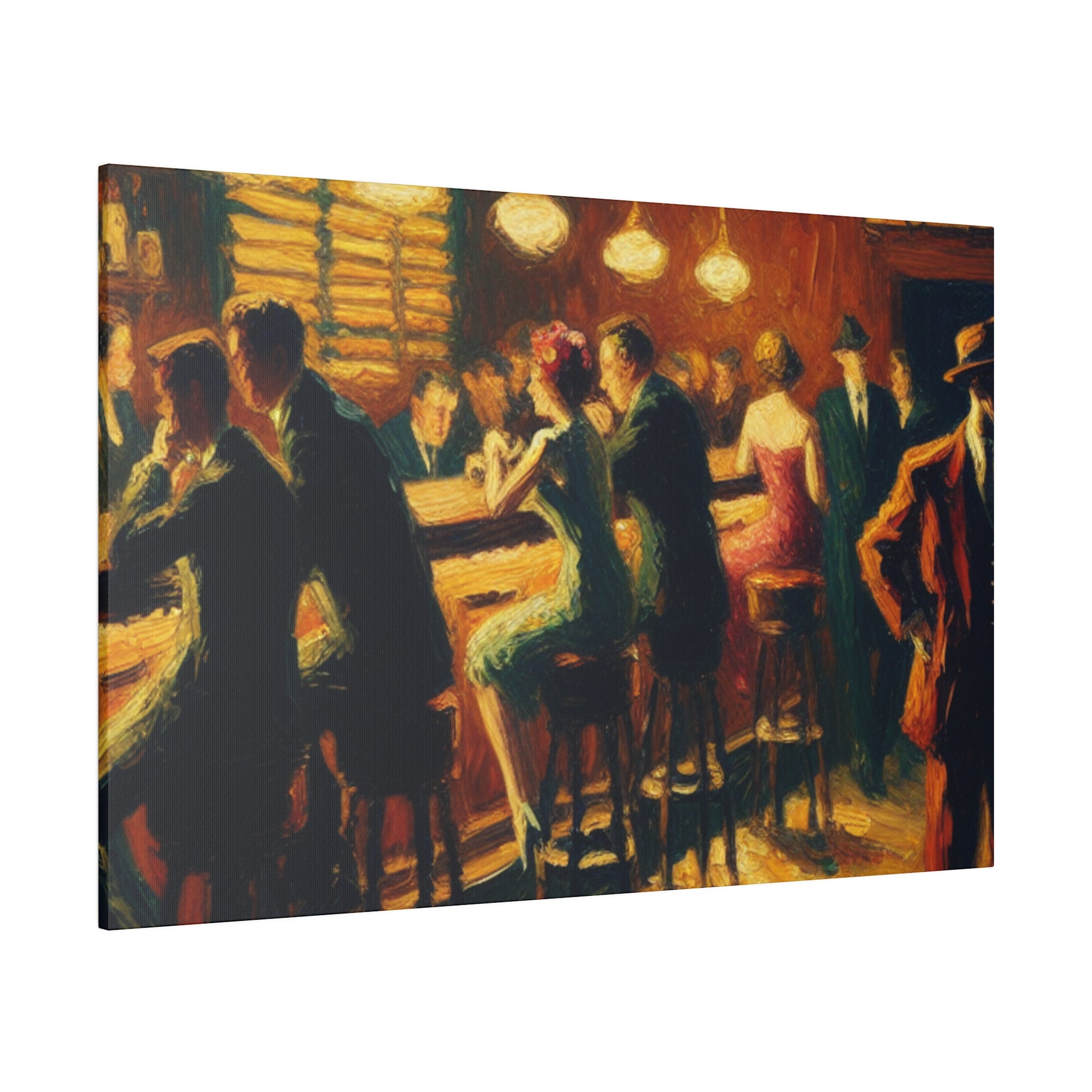 Liberty Pub 50s Reverie Retro Bar Art Canvas