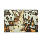 Small Town Christmas Canvas