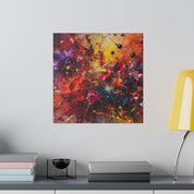 Splatter Expression Color Splash Abstract Artwork Canvas