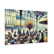 Morning Muse Vintage European Cafe Artwork Canvas