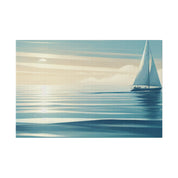 Tranquil Voyage Sailboat Painting Canvas