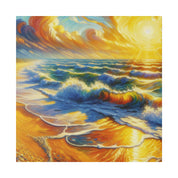 Vibrant Coastal Impressions Beach Painting Canvas