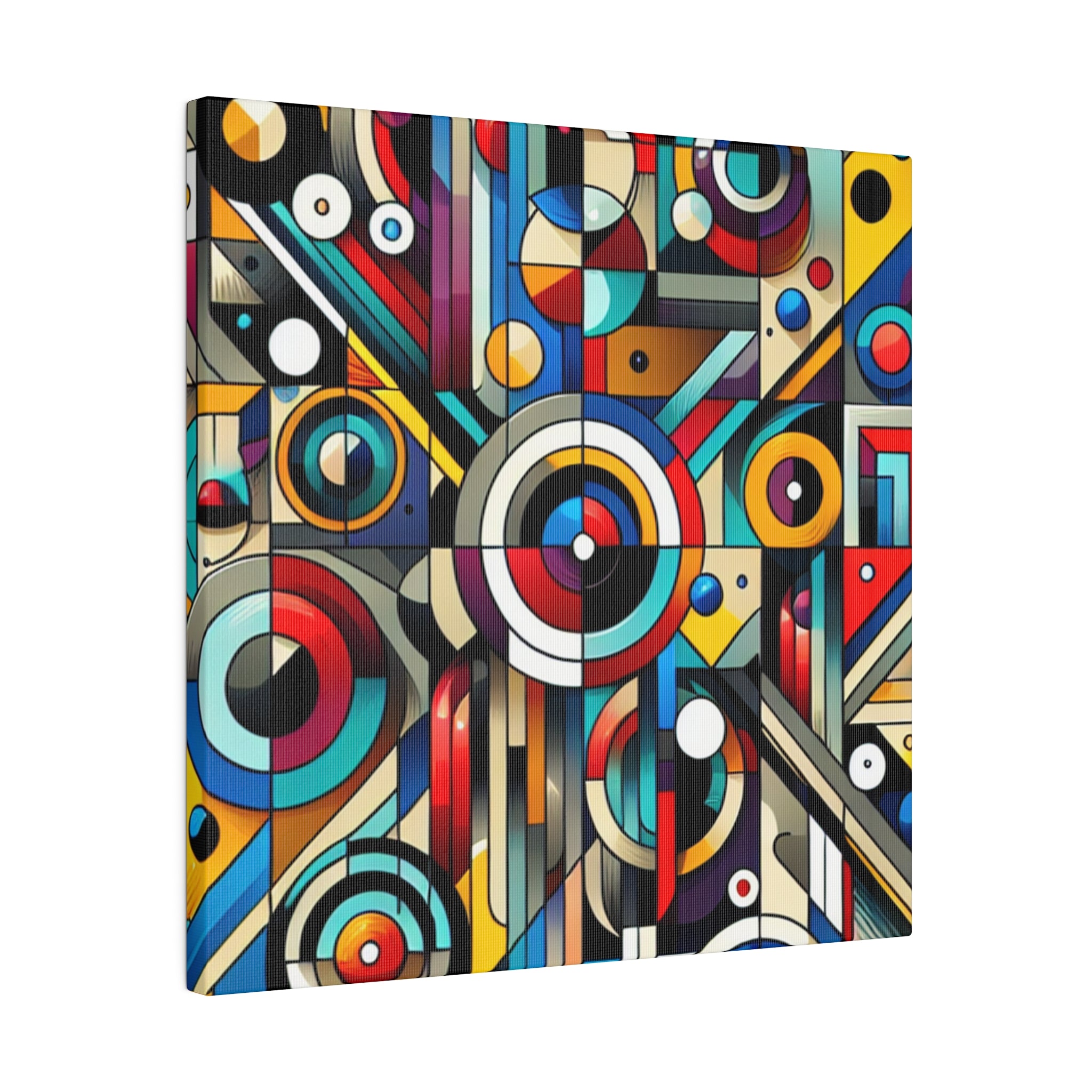 Radiant Spectrum Geometry Geometric Painting Canvas