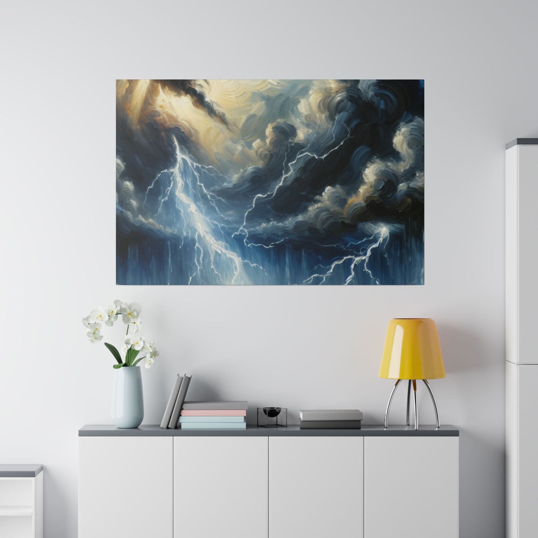 Storm Spirit Symphony Lightning Painting Canvas